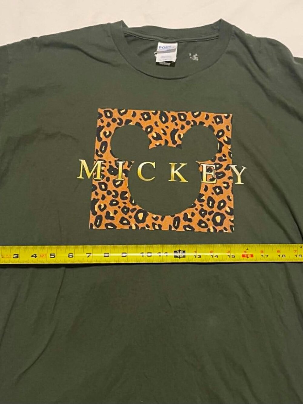 DISNEY Women’s Mickey Hunter Green Short Sleeve Shirt, Size XL - Picture 5 of 8